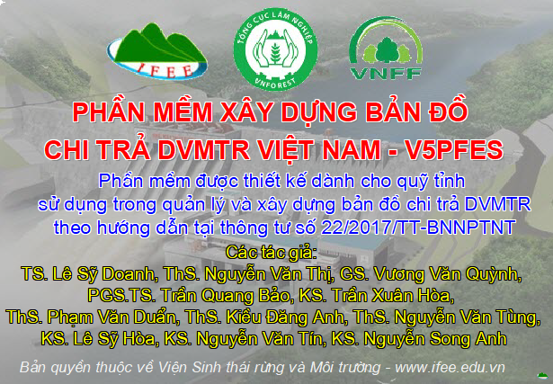 Phần mềm xây dựng bản đồ chi trả DVMTR Việt Nam